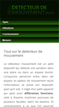 Mobile Screenshot of detecteurdemouvement.info