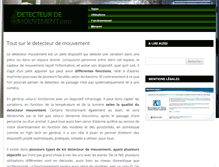 Tablet Screenshot of detecteurdemouvement.info