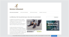 Desktop Screenshot of detecteurdemouvement.fr